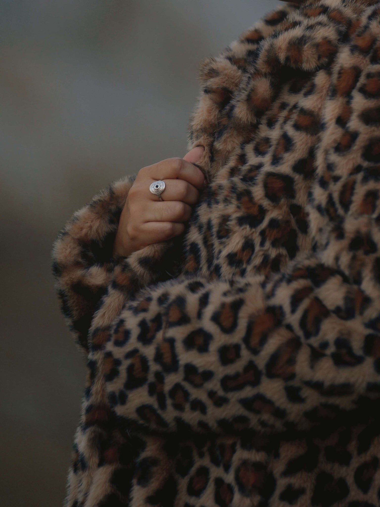 Manteau Fausse fourrure léopard thumbnail 6
