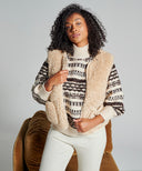 Gilet sans manches Teddy - Beige