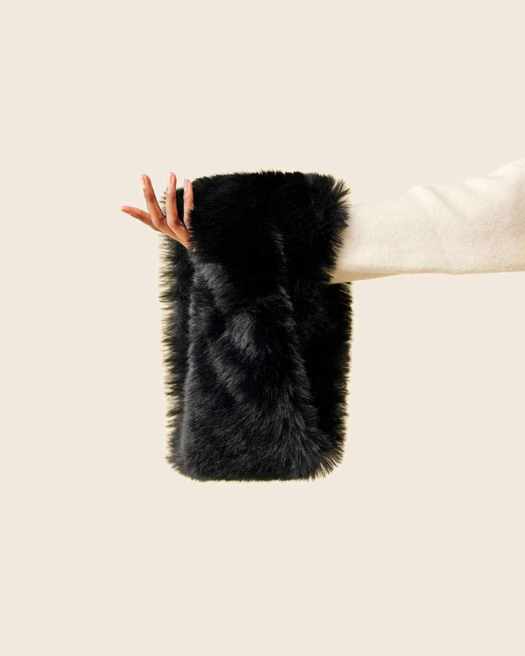 Tour de cou Fausse fourrure - Noir thumbnail 2