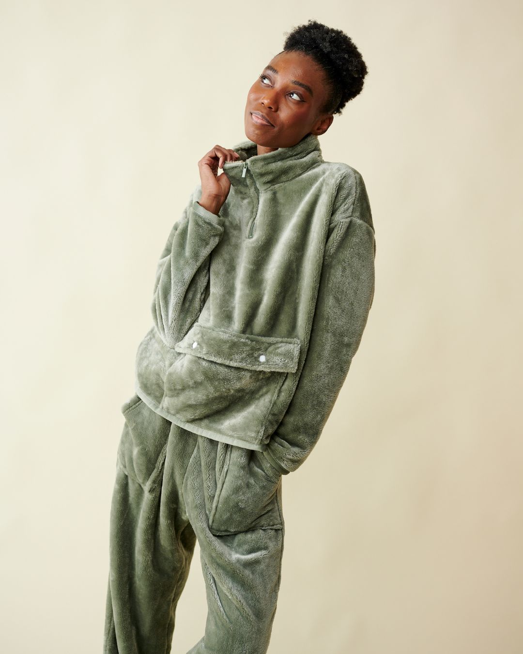 Pyjama polaire vert thumbnail 4