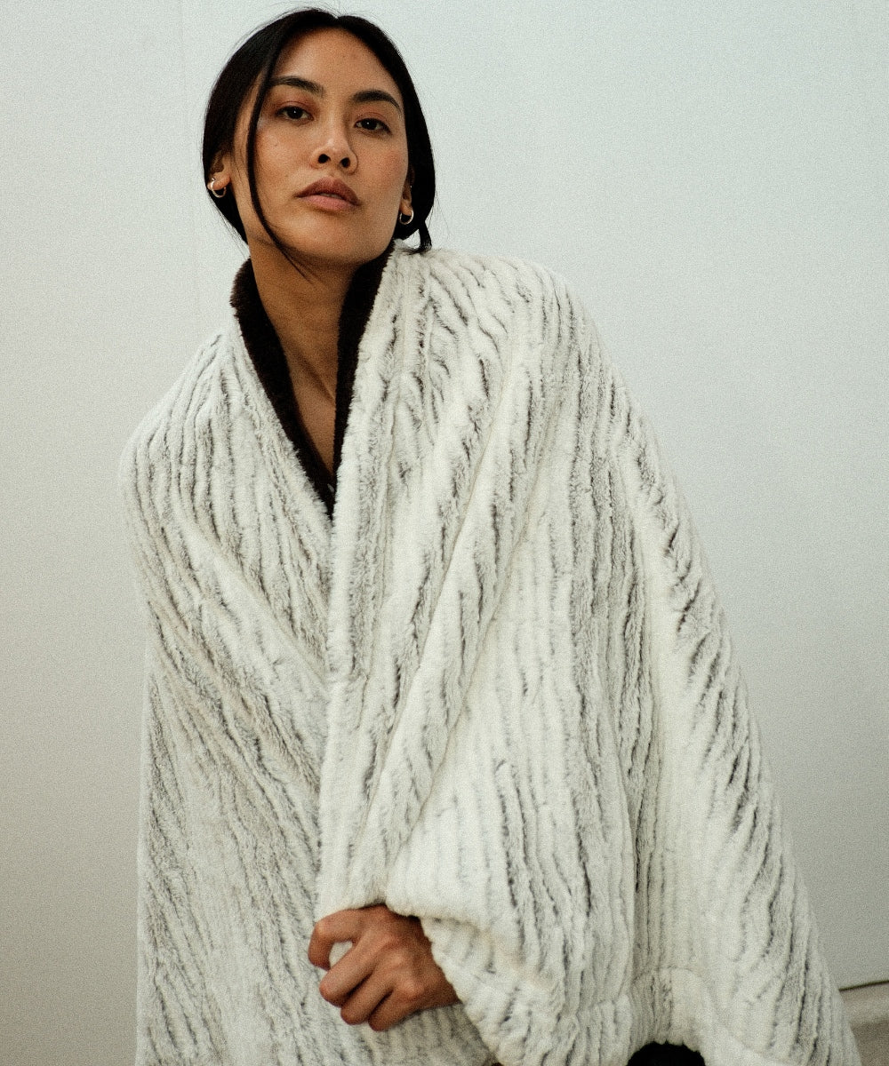 Plaid polaire - Nougatine thumbnail 1