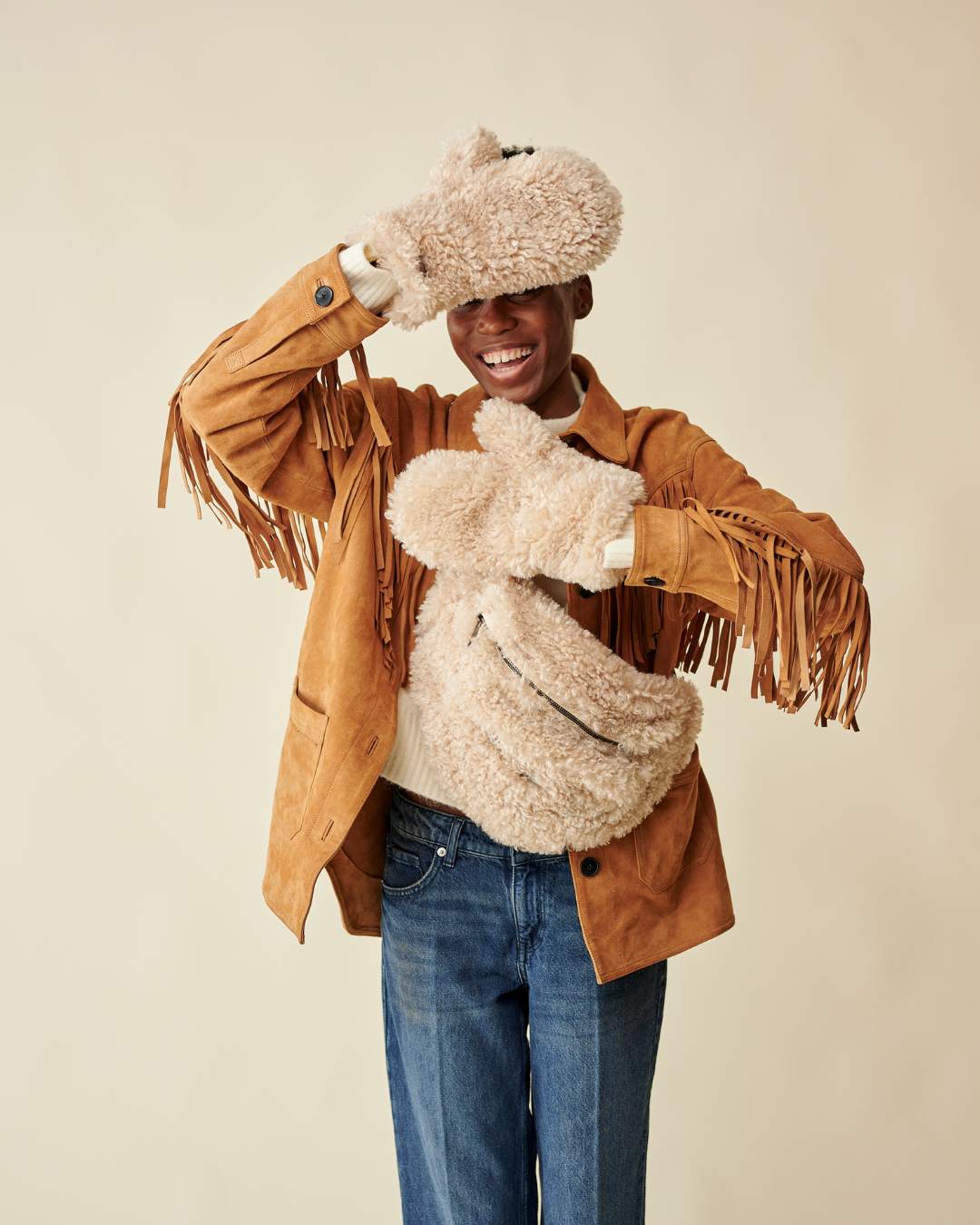 Moufles Teddy Bear beige thumbnail 4