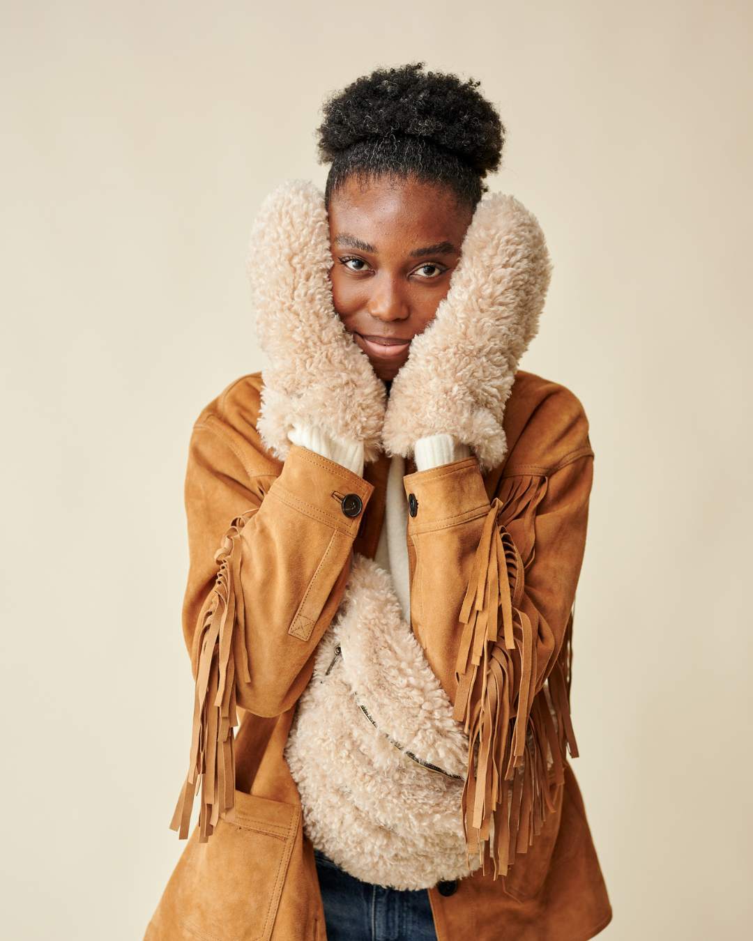 Moufles Teddy Bear beige thumbnail 3