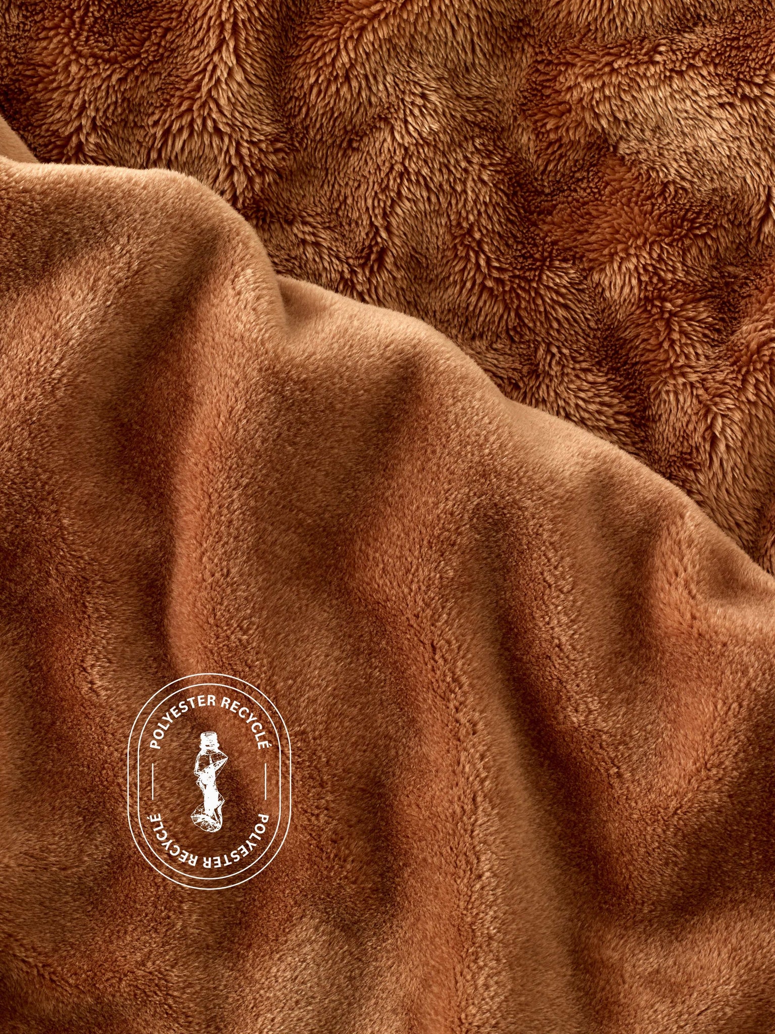 Plaid Cosy Monochrome Camel marron thumbnail 4