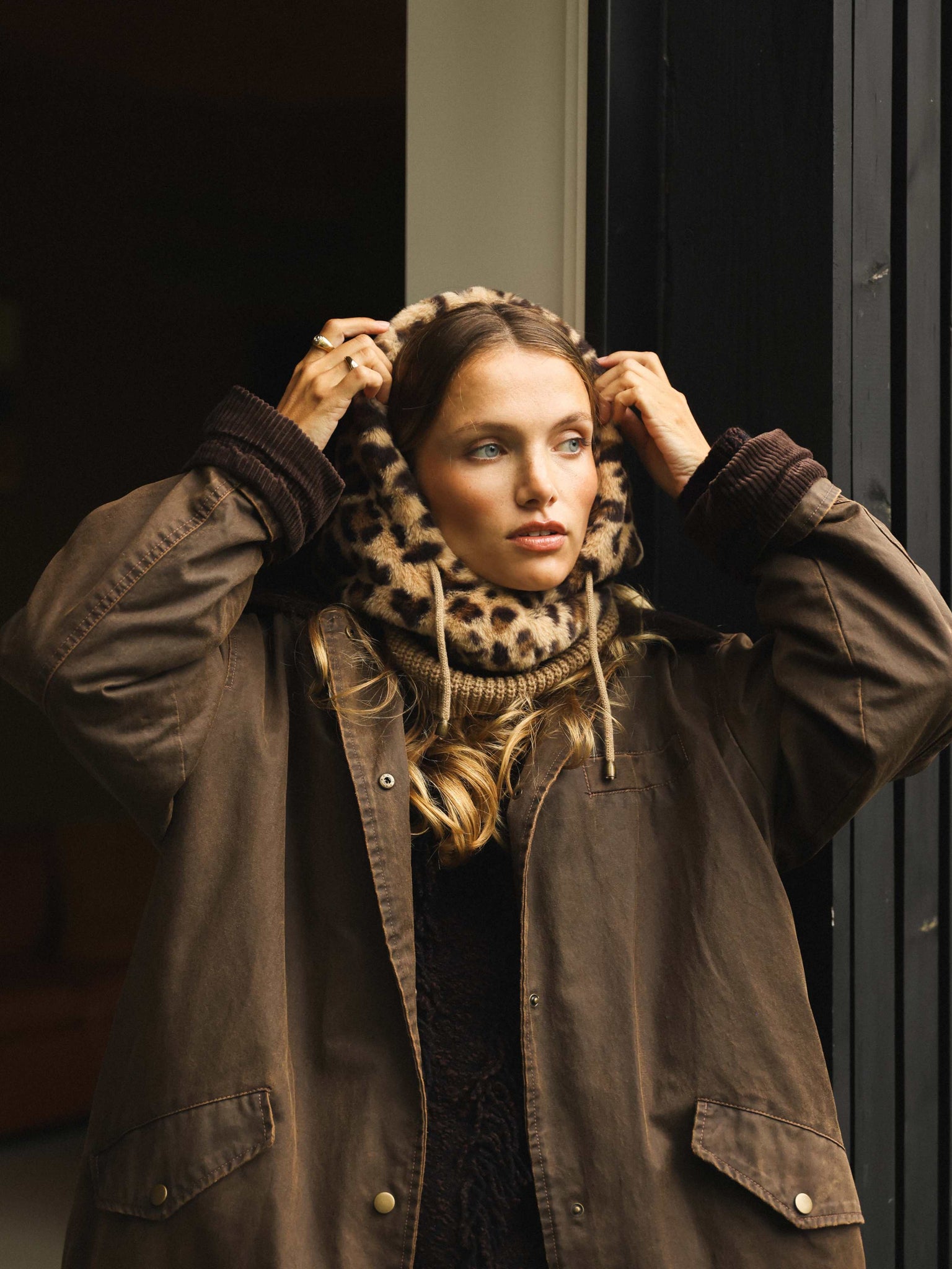 Cagoule Fausse Fourrure - Léopard thumbnail 6