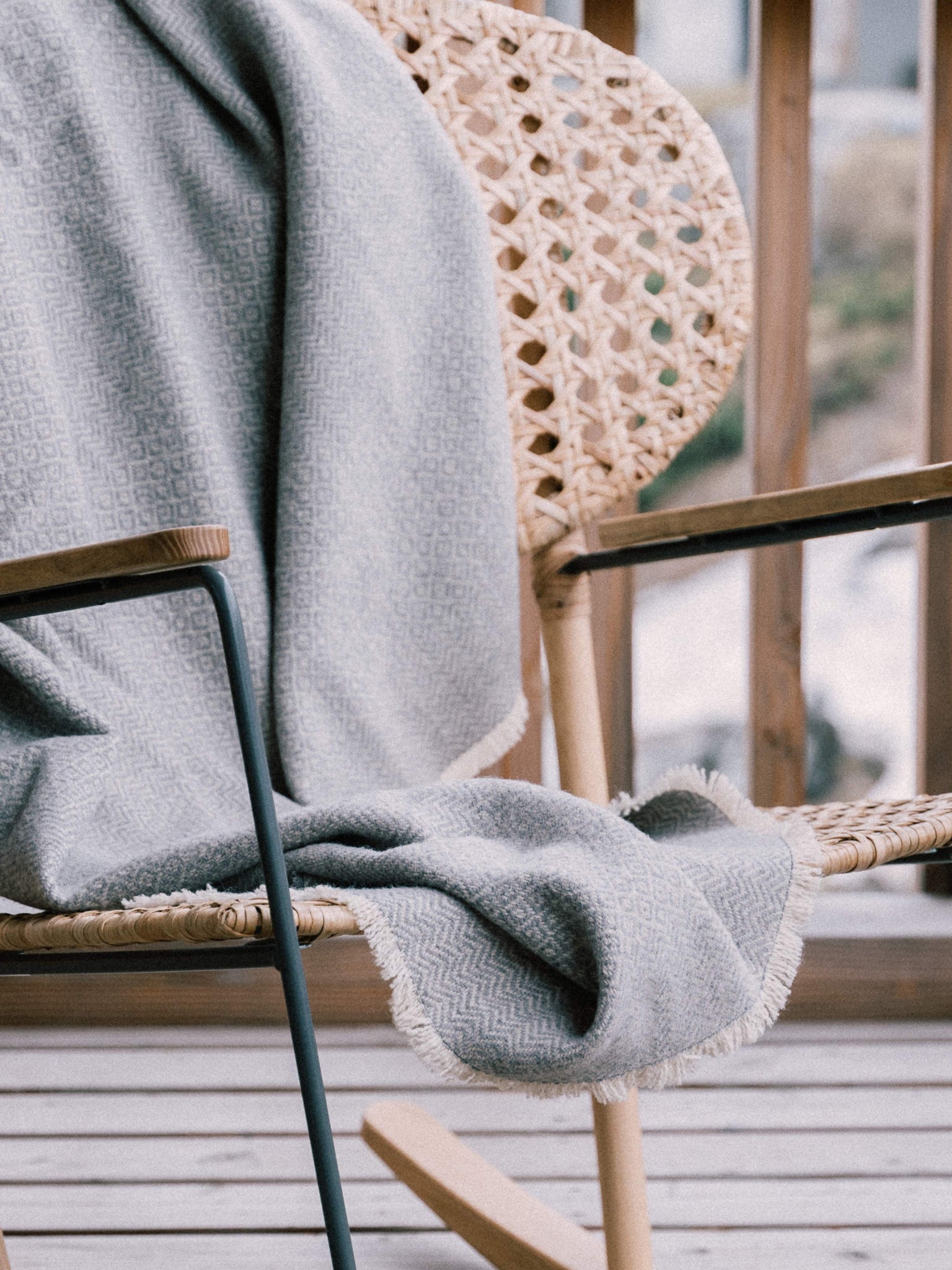 Plaid Laine Faux Unis Acétate thumbnail 5