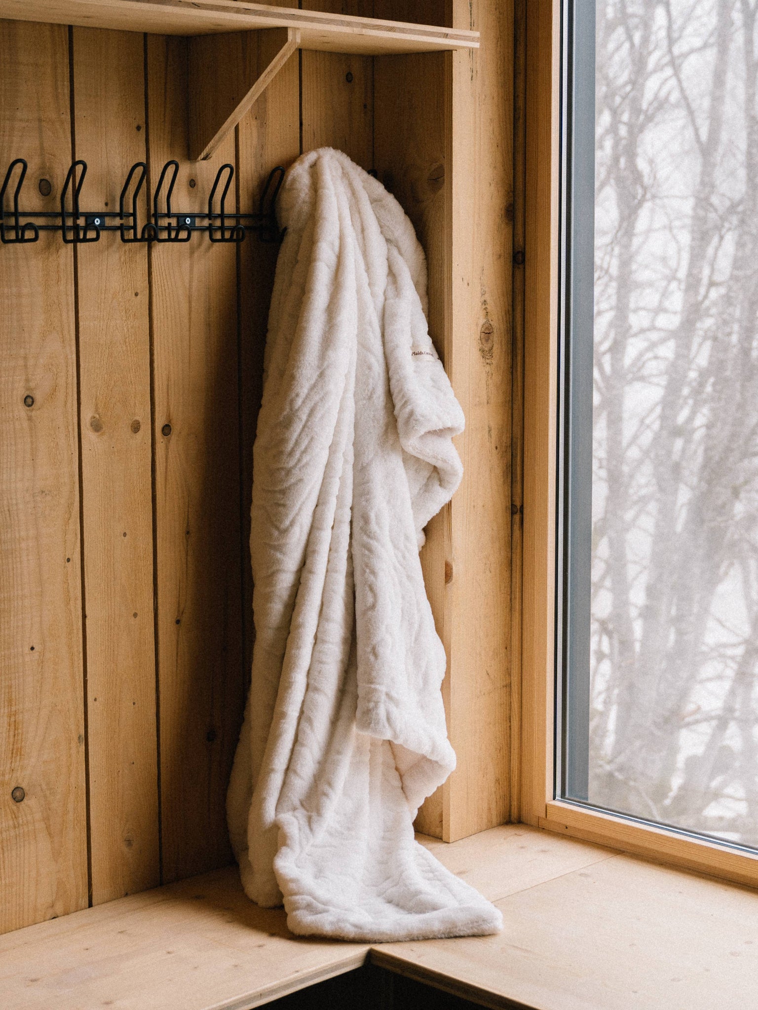 Plaid Ours Polaire blanc thumbnail 6