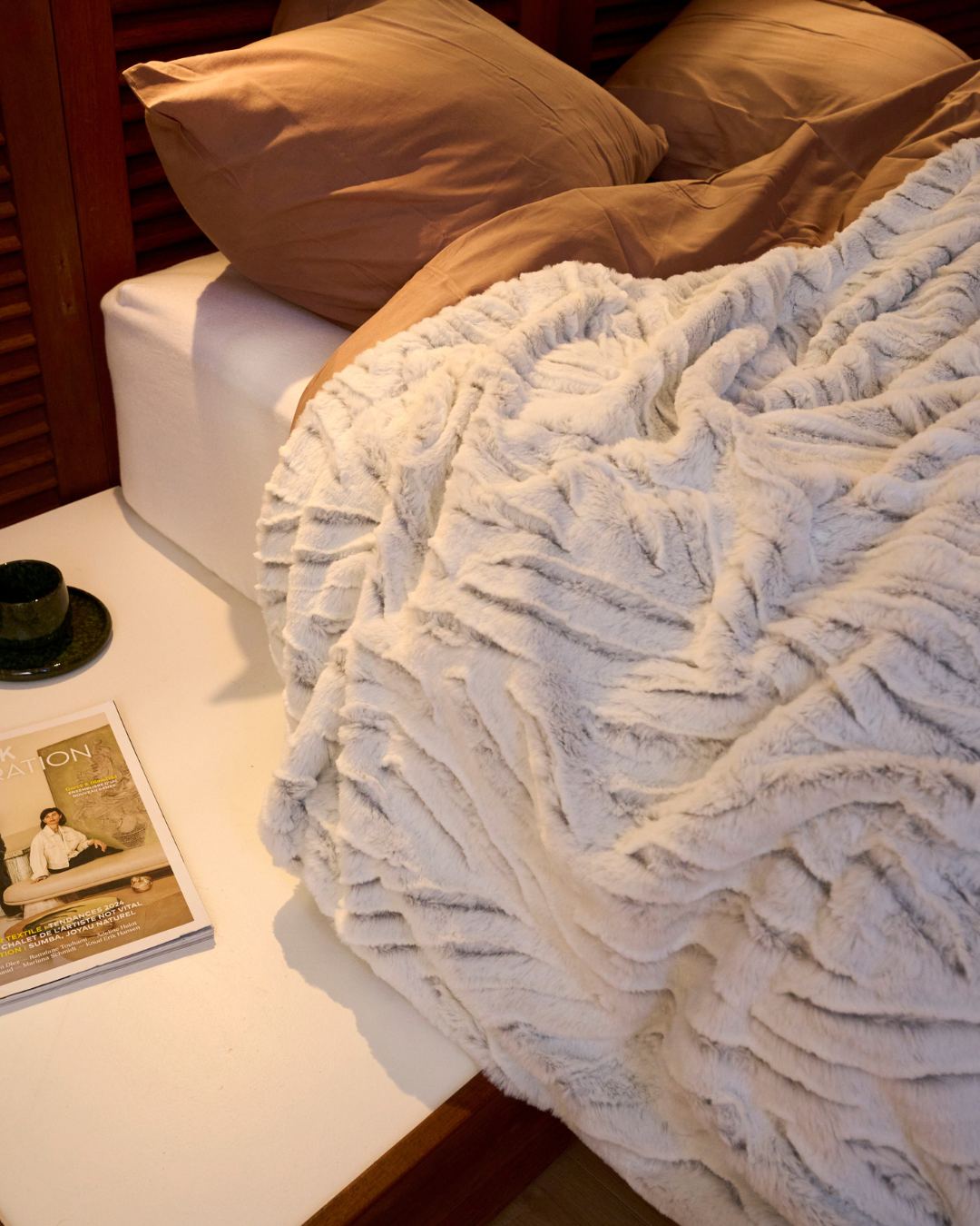 Couvre-Lit Queen Size Tigre Gris thumbnail 4