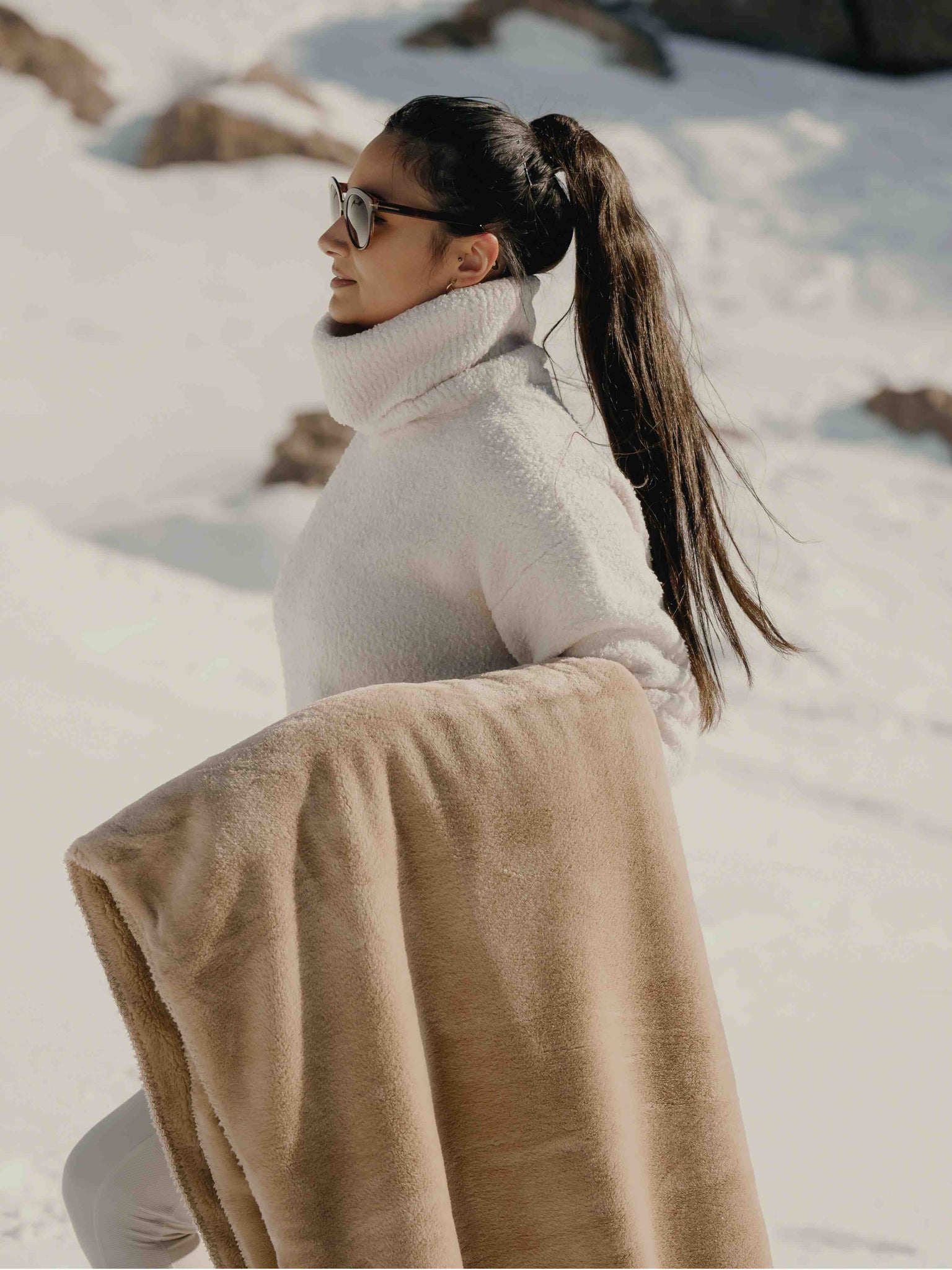 Plaid Cosy Monochrome beige thumbnail 6