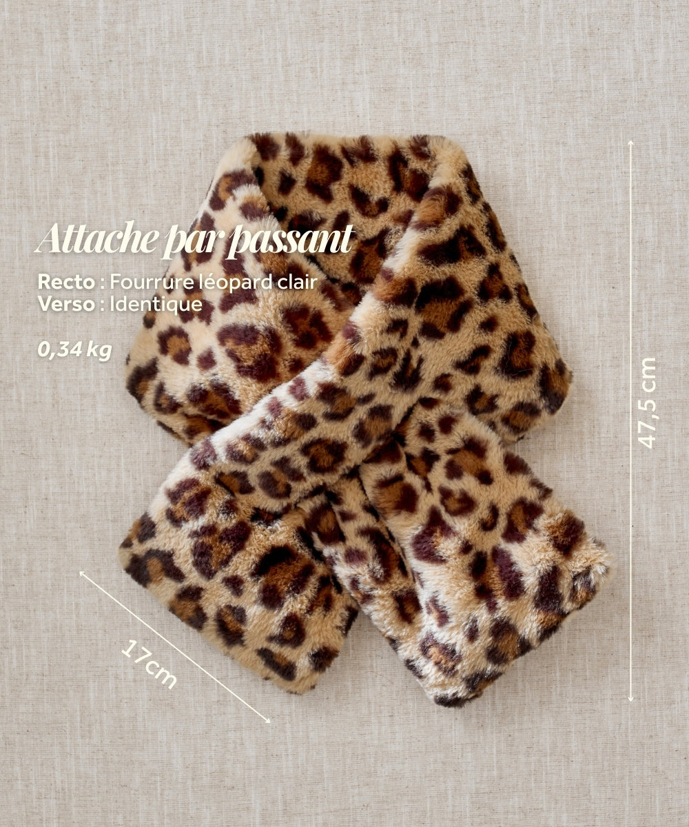 Écharpe Fausse Fourrure - Léopard thumbnail 5