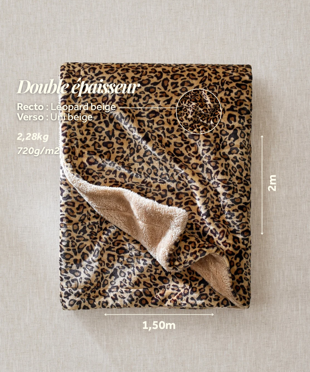 Plaid polaire - Wild Léopard thumbnail 8