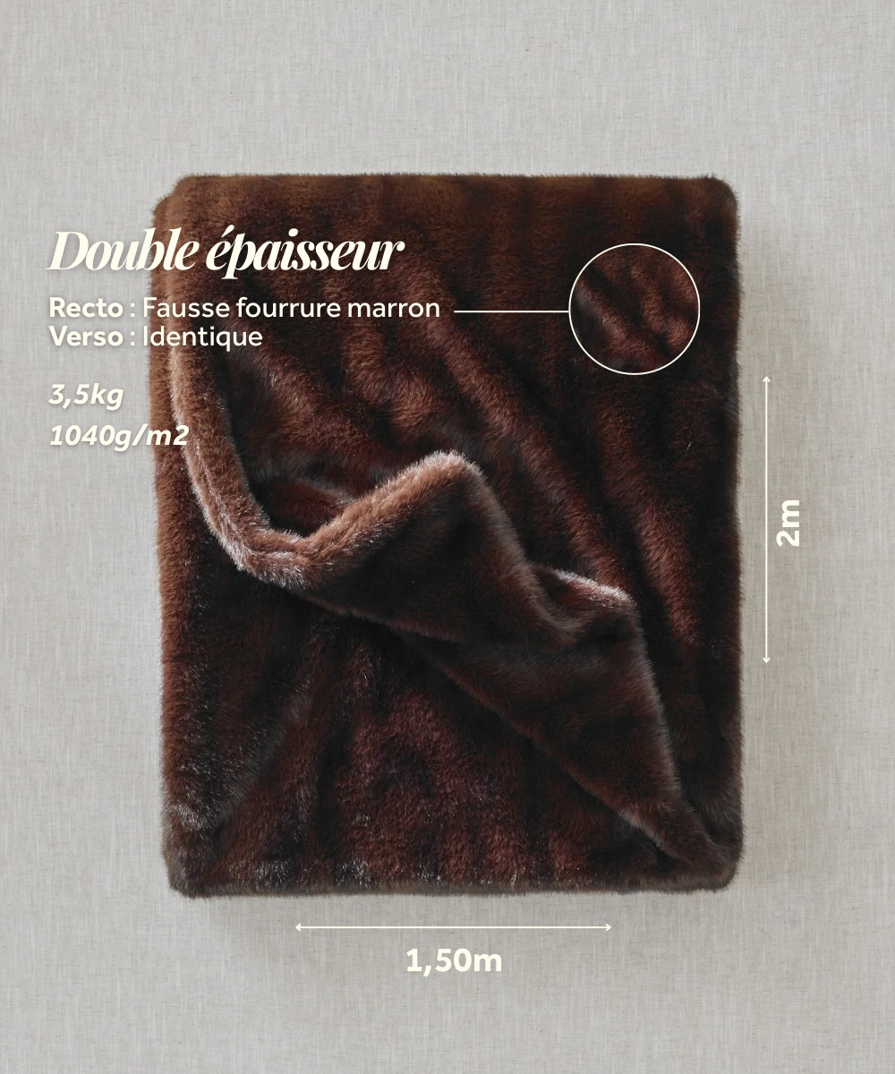 Plaid Fausse Fourrure - Cocon thumbnail 6