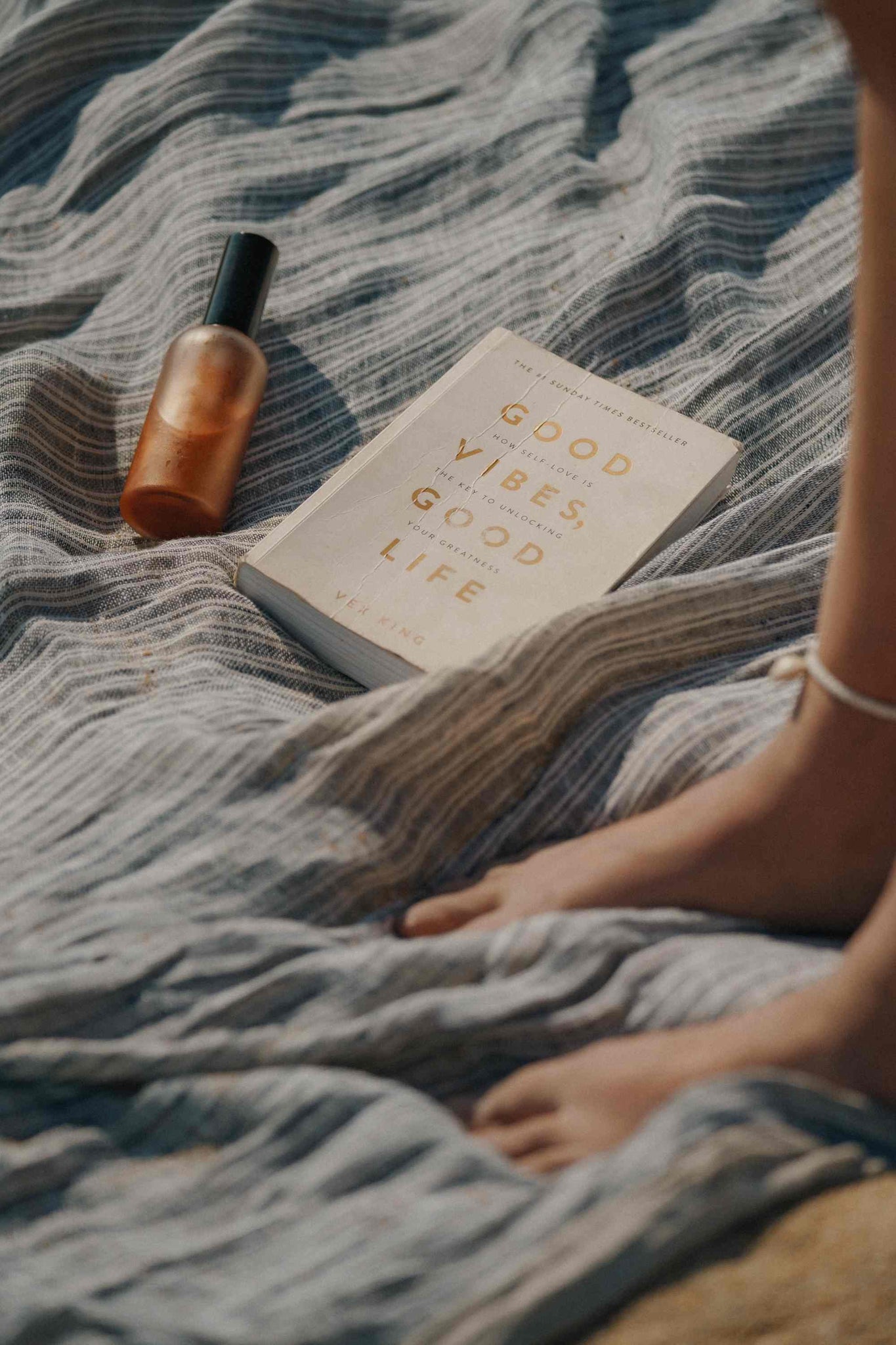 Fouta en lin Bixente Gris thumbnail 5