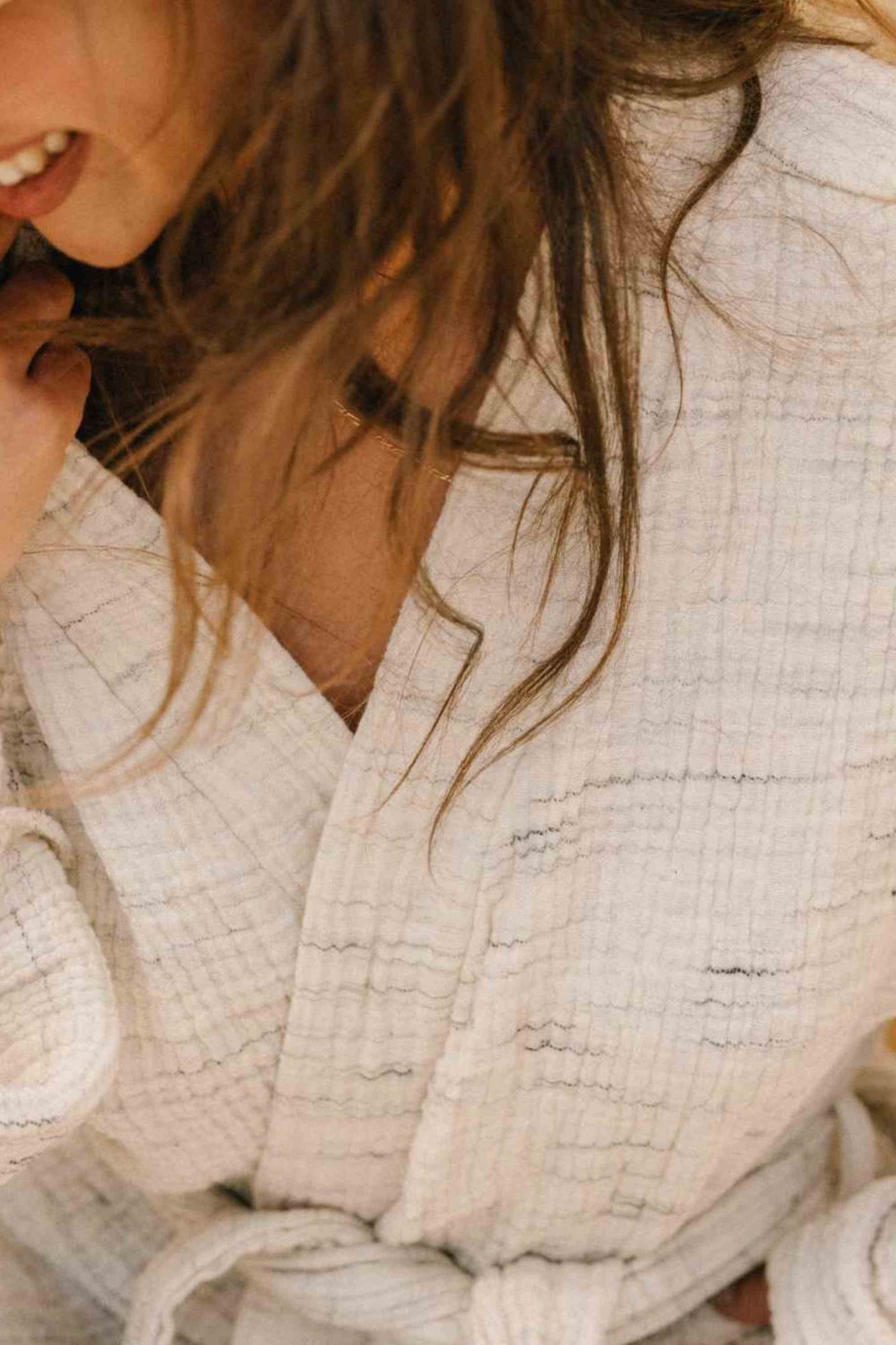 Peignoir Gaze de Coton Écru thumbnail 6