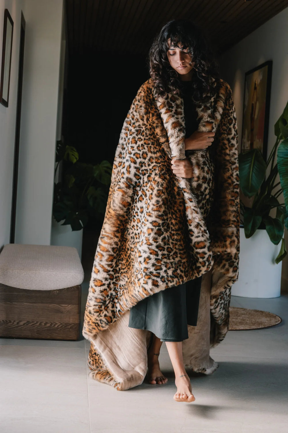 Plaid Fausse Fourrure - Cheetah