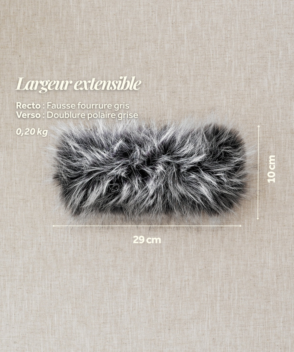 Bandeau Fourrure - Silver Fox thumbnail 4