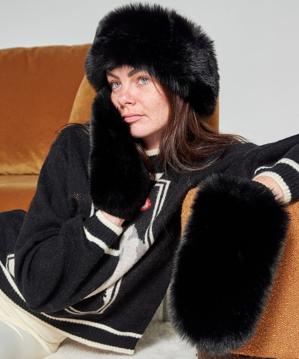 Bandeau Fourrure - Noir thumbnail 3