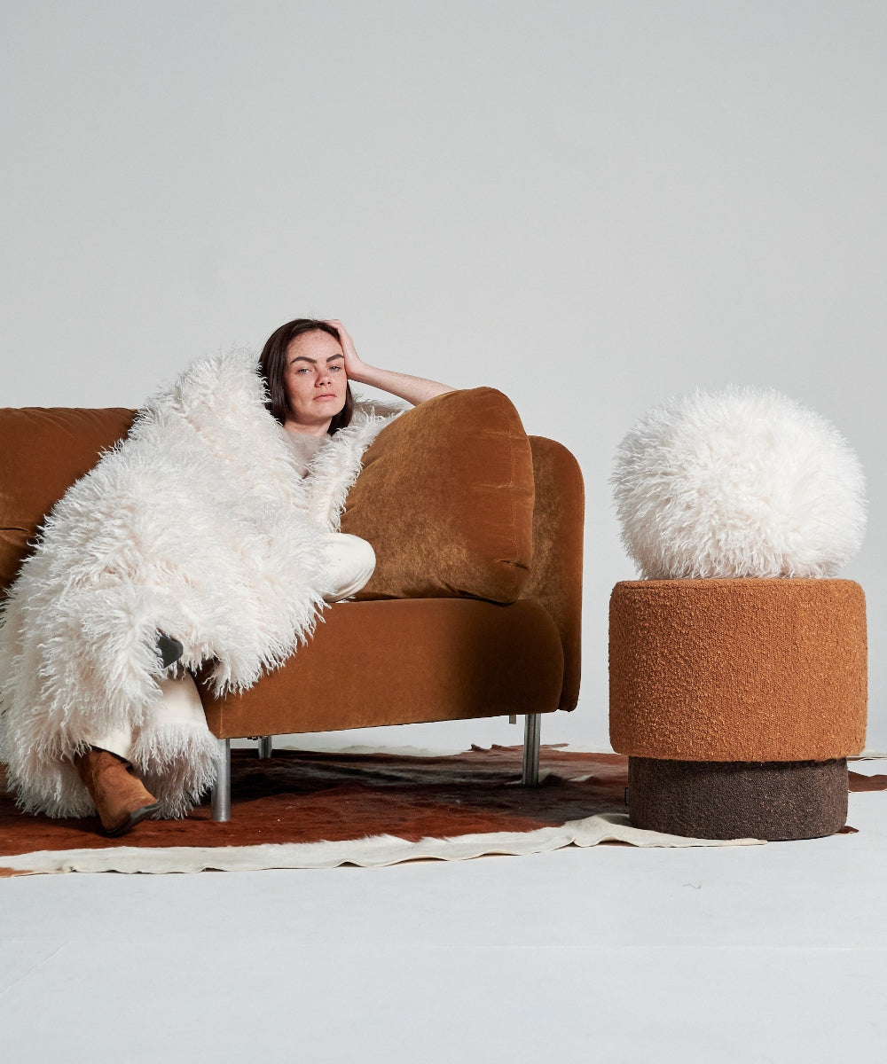 Coussin Boule Fausse fourrure - Douchka thumbnail 3