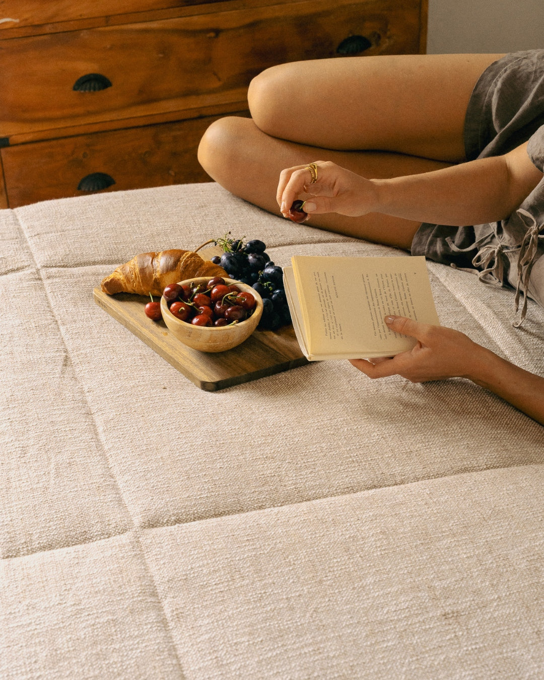 Dessus de lit Coton Beige thumbnail 6