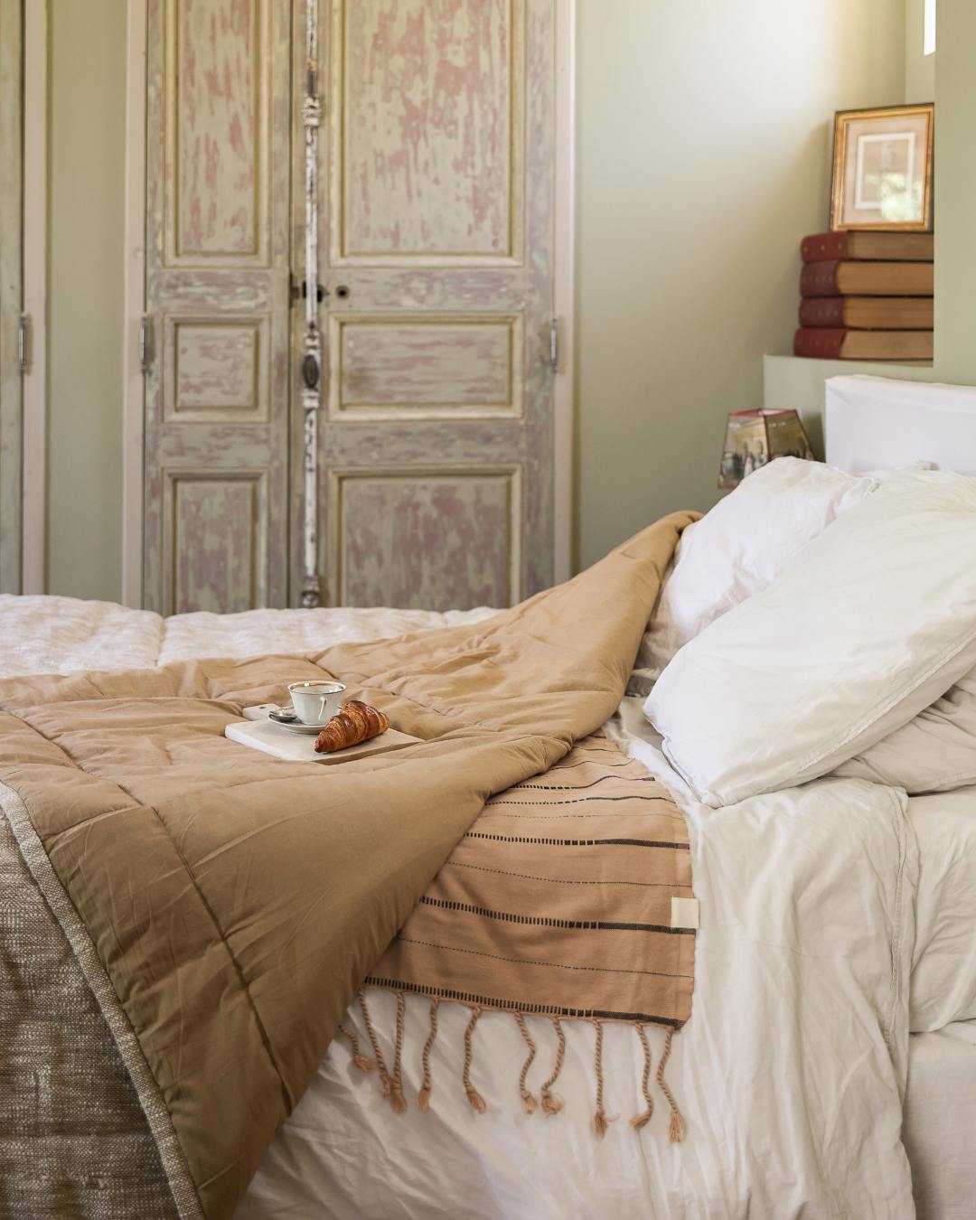 Dessus de lit Coton Beige thumbnail 5