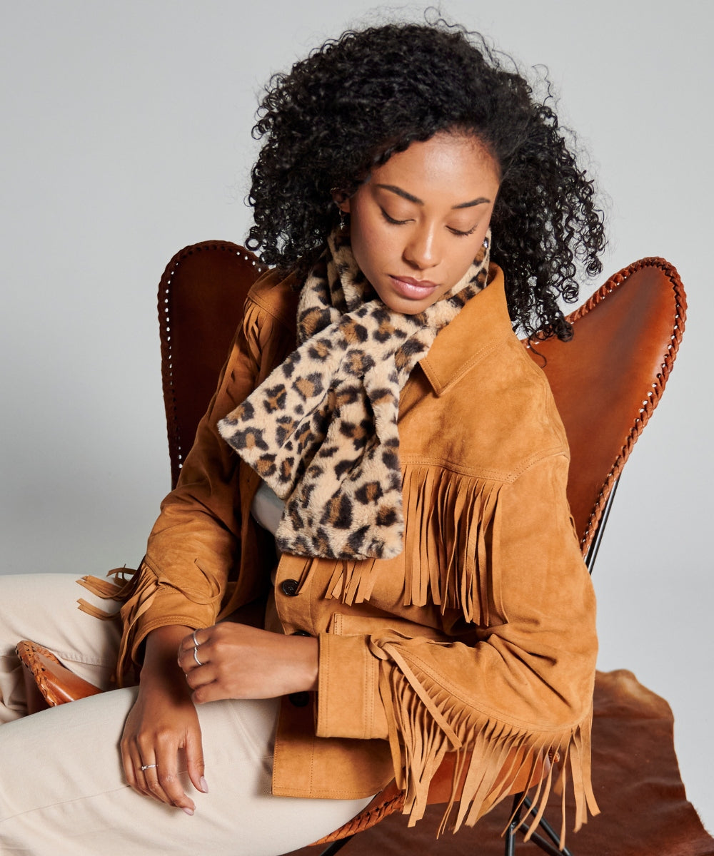 Écharpe Fausse Fourrure - Léopard thumbnail 4