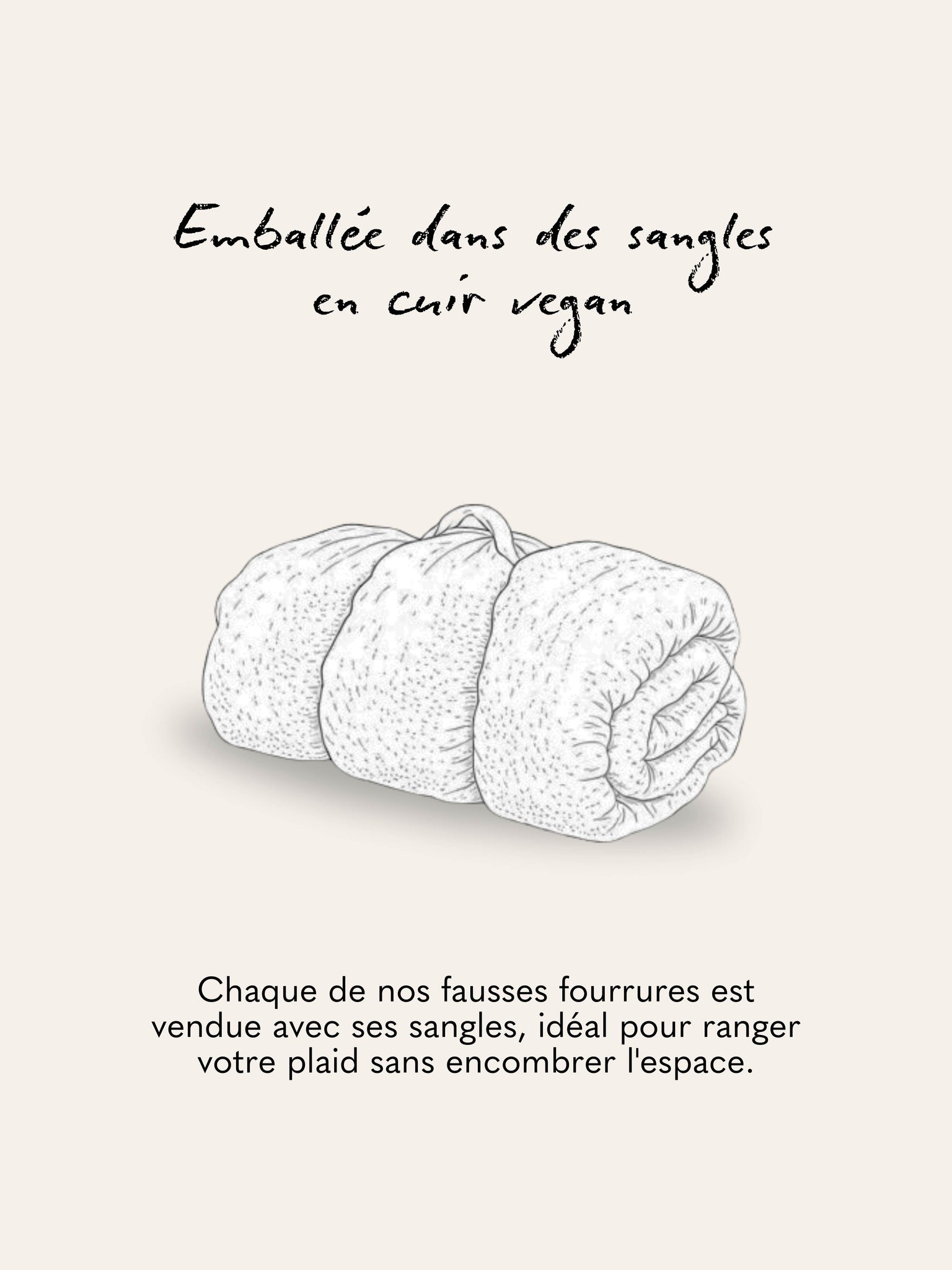 Plaid Fausse fourrure - Léopard des neiges thumbnail 7