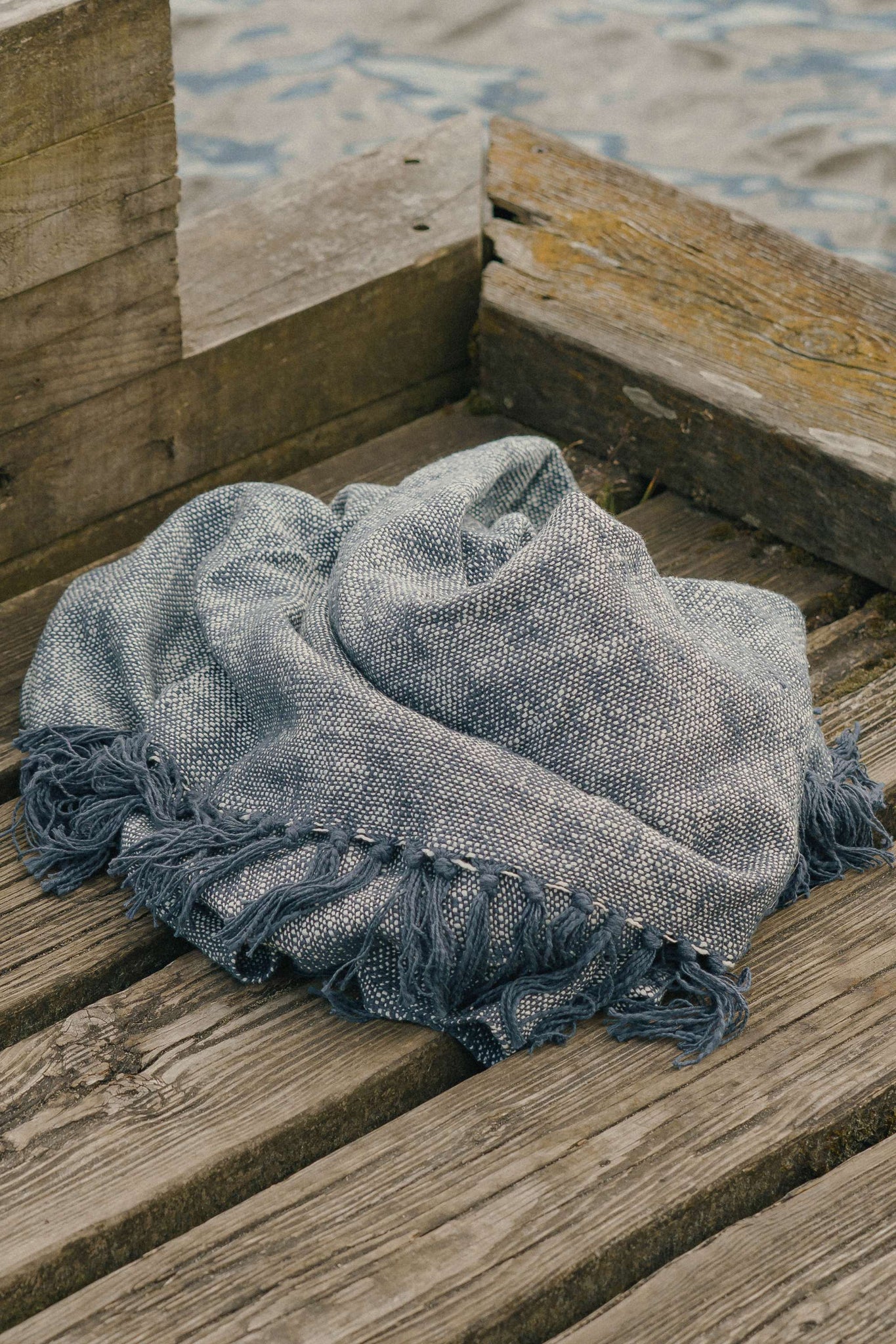 Fouta en Coton Indigo thumbnail 4