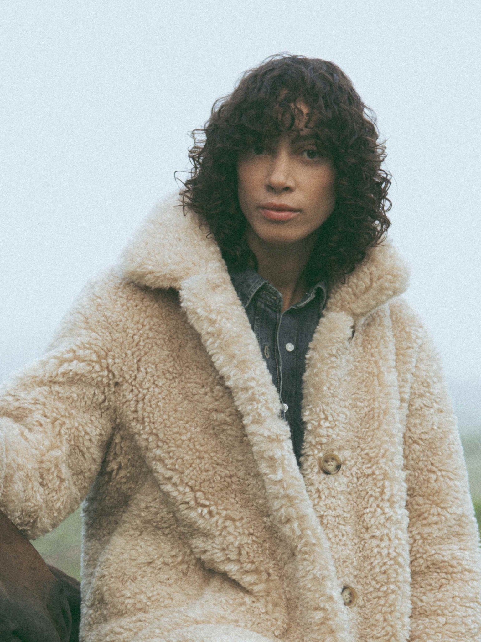 Manteau Fausse fourrure Teddy Bear beige thumbnail 3