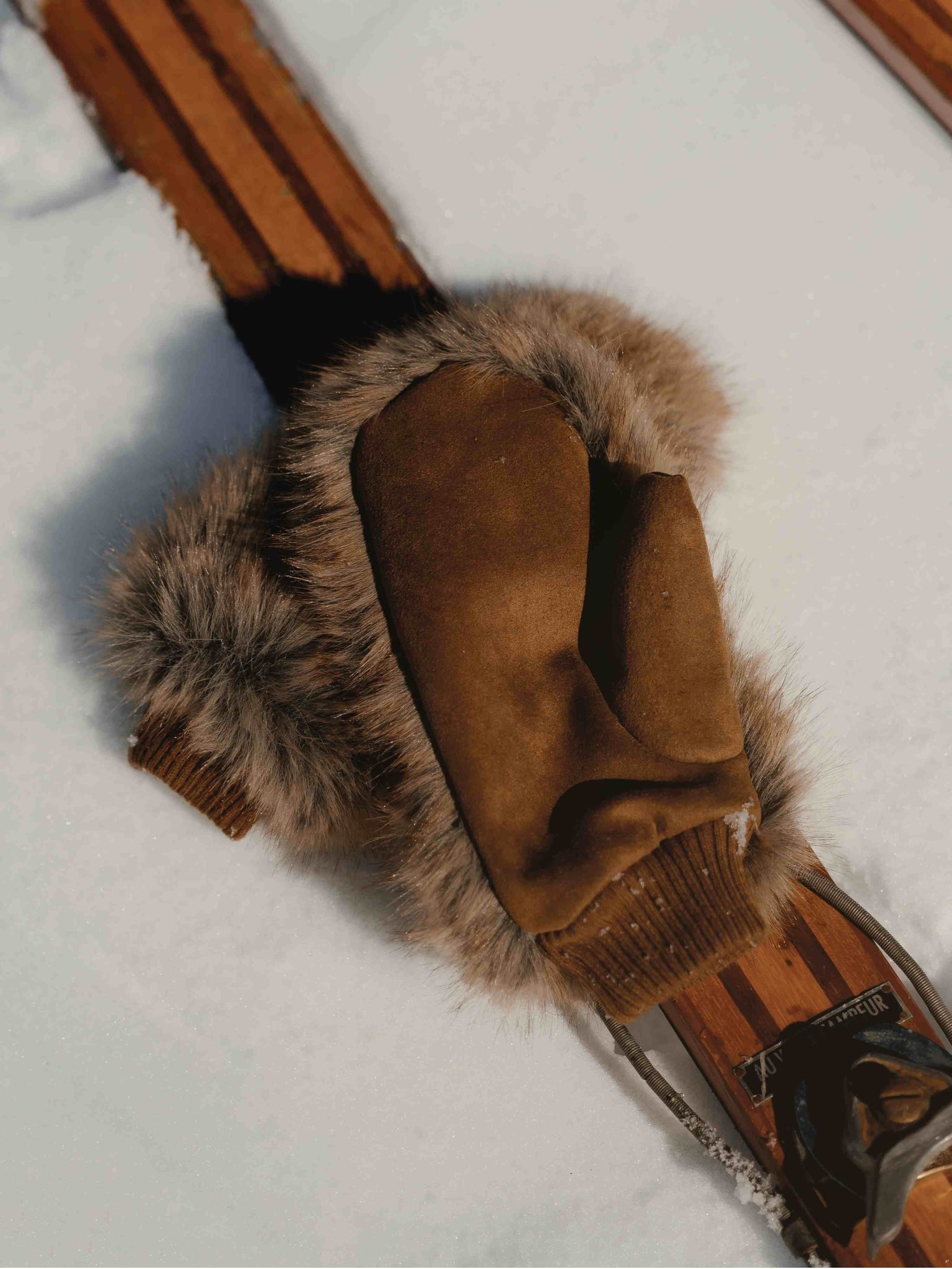 Moufles Fausse fourrure contrastée thumbnail 5