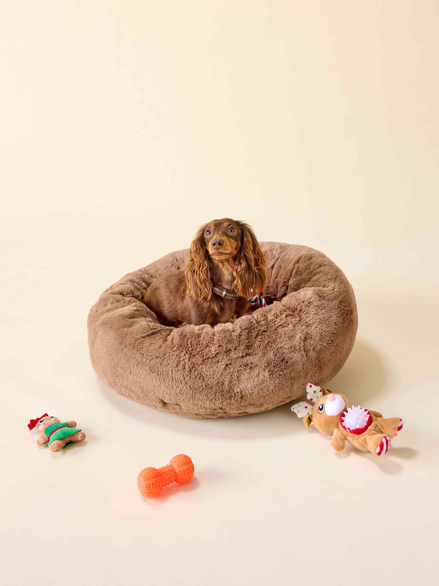 Panier pour chien - Fourrure Marron thumbnail 2