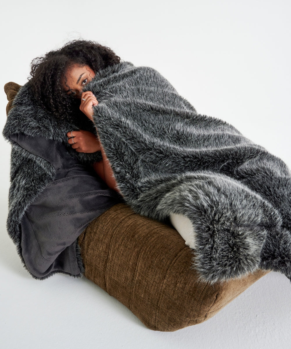 Plaid Fausse Fourrure - Stark thumbnail 4