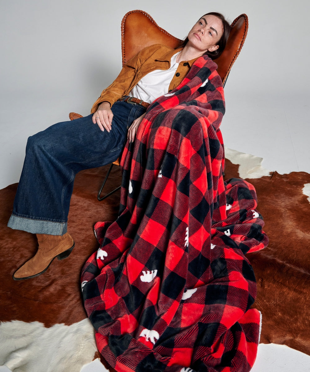 Plaid polaire - Canadien Rouge thumbnail 2