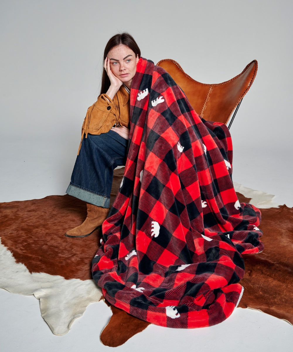 Plaid polaire - Canadien Rouge thumbnail 4