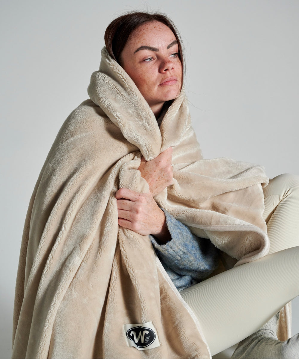 Plaid Polaire Cosy - Beige thumbnail 3