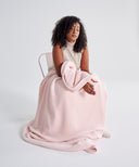 plaid polaire cosy rose