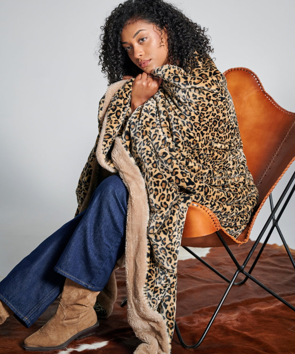 Plaid polaire - Wild Léopard thumbnail 5