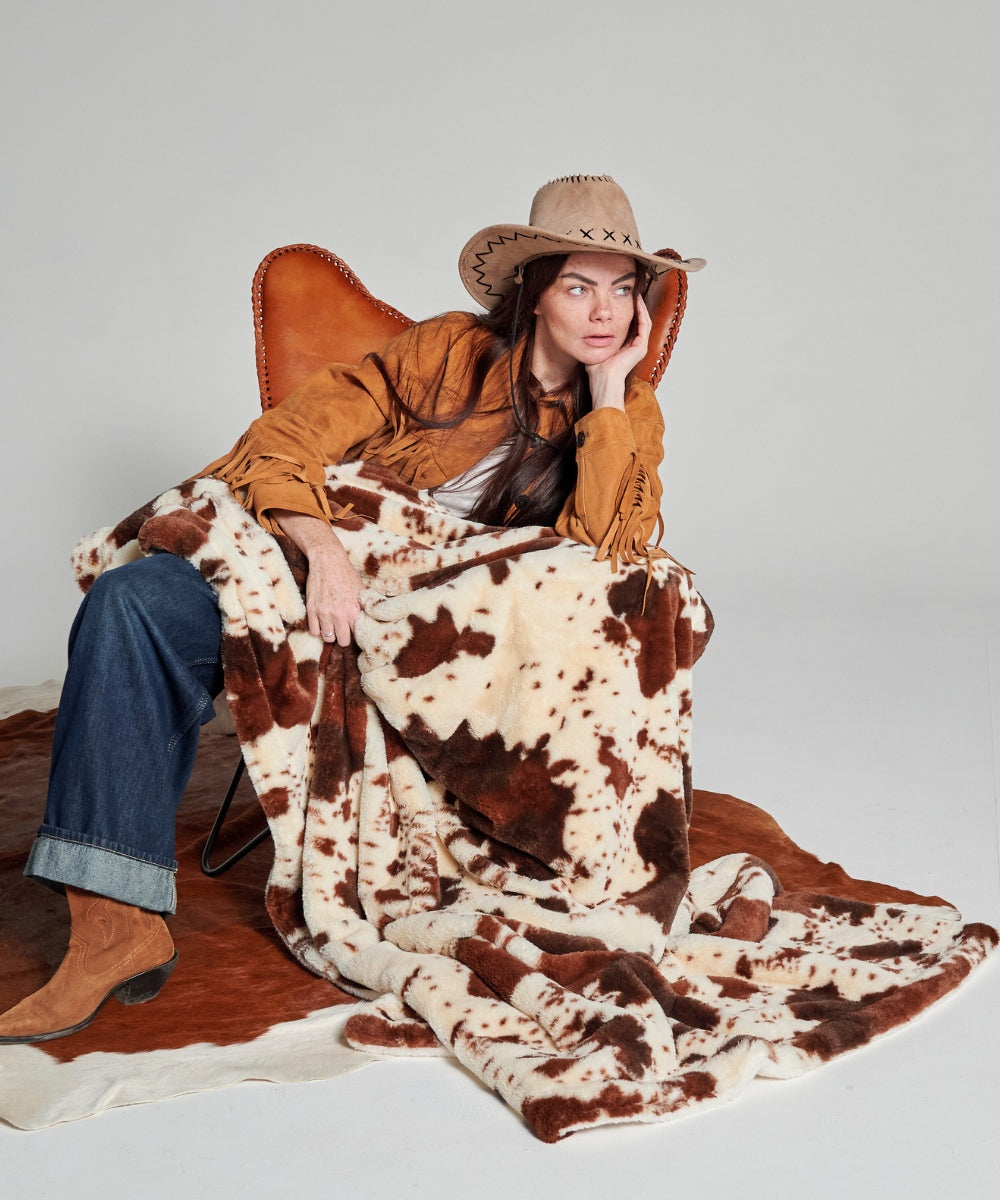 Plaid polaire Cow - Motif Vache