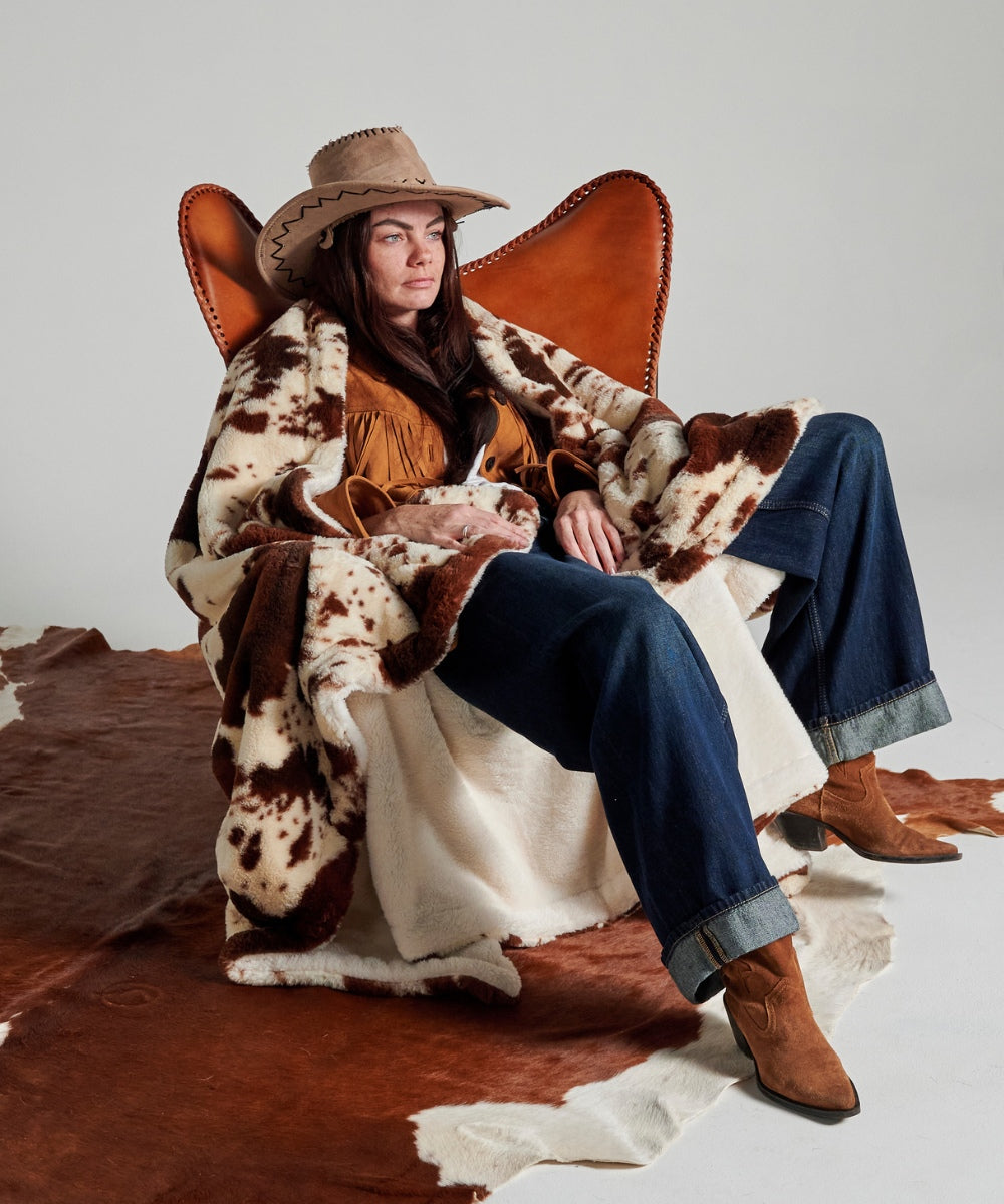 Plaid polaire Cow - Motif Vache thumbnail 3