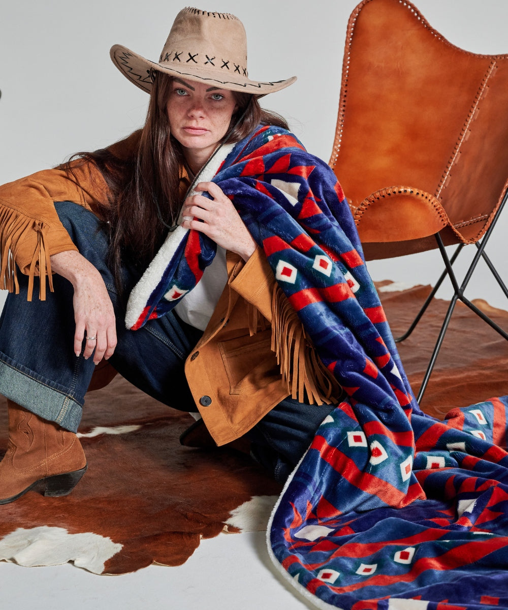 رمية من الصوف - نافاجوس بلو thumbnail 3