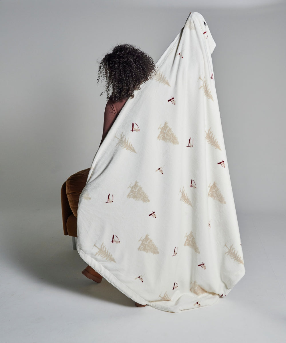 Plaid polaire - Skieurs thumbnail 1