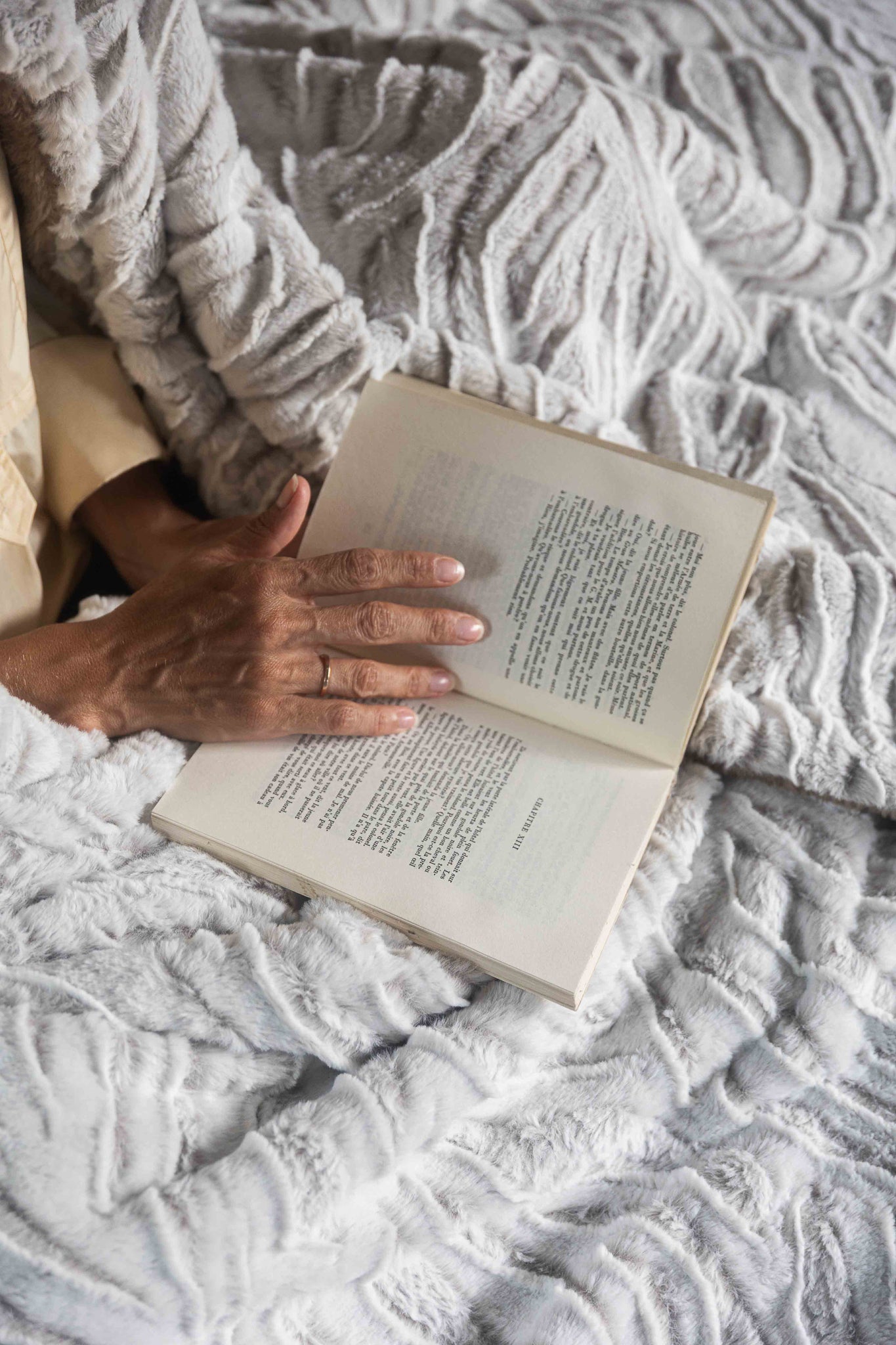 Plaid polaire - Tigre beige thumbnail 3