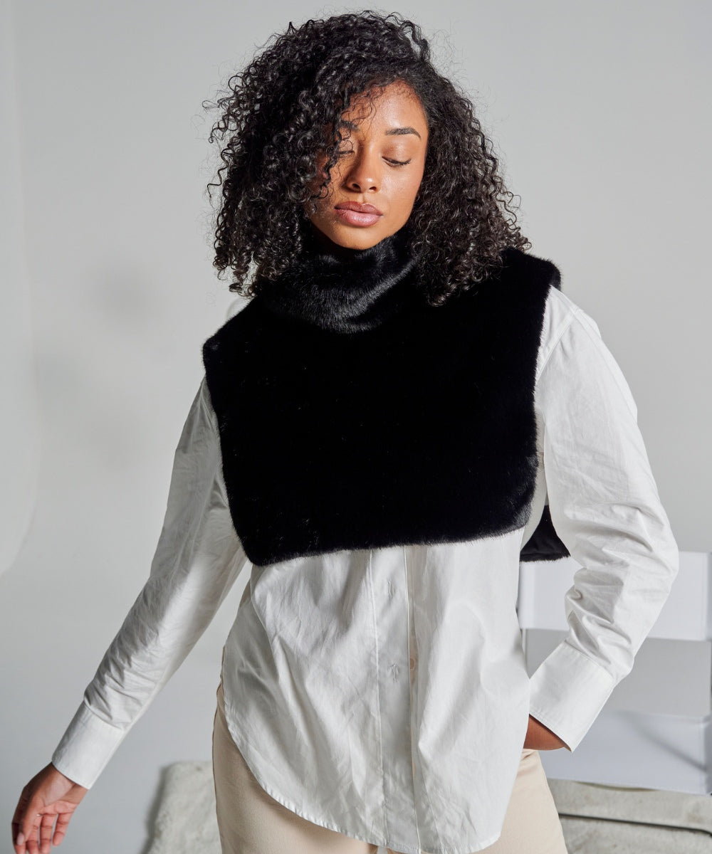 Plastron Fourrure - Noir thumbnail 2