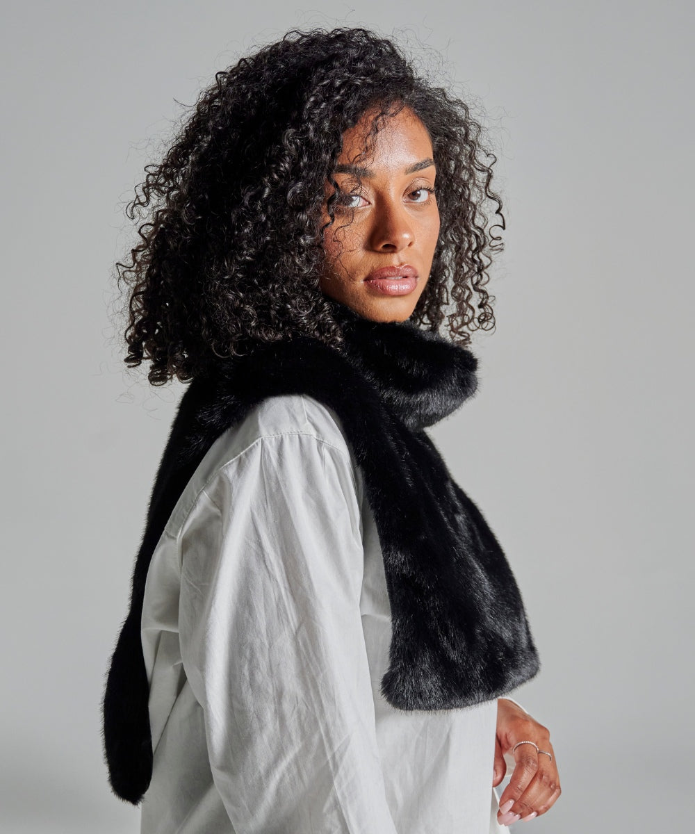 Plastron Fourrure - Noir thumbnail 3