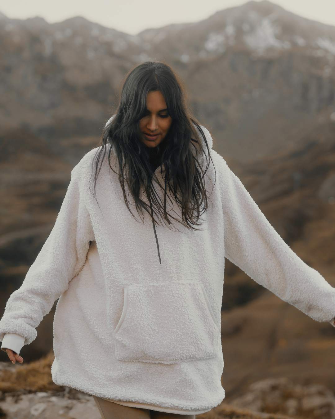 Pull Plaid - Chill Teddy Crème thumbnail 4