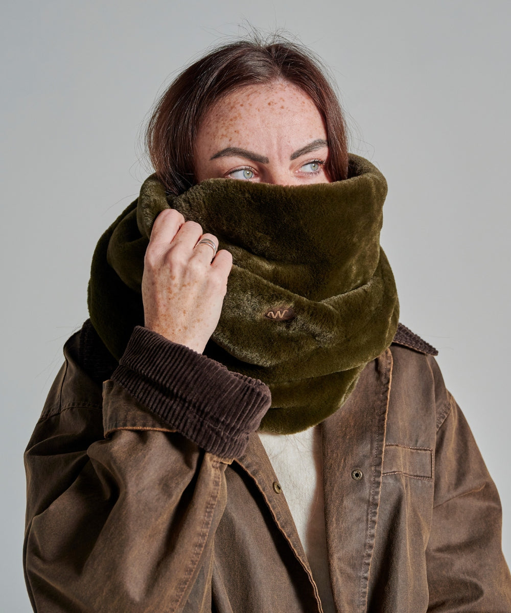 Tour de cou Fourrure - Kaki thumbnail 1