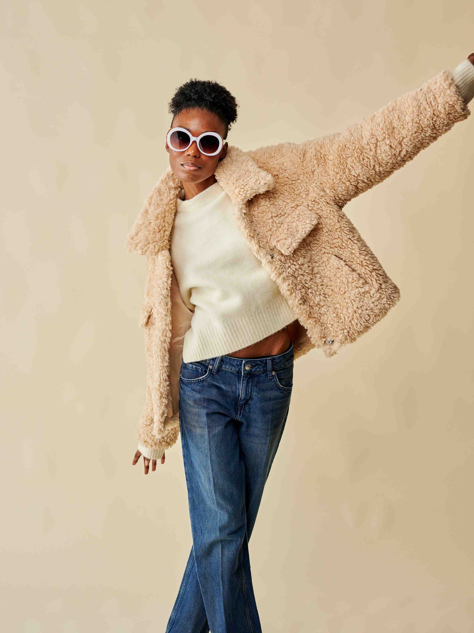 Veste courte Teddy Bear - moumoute thumbnail 6