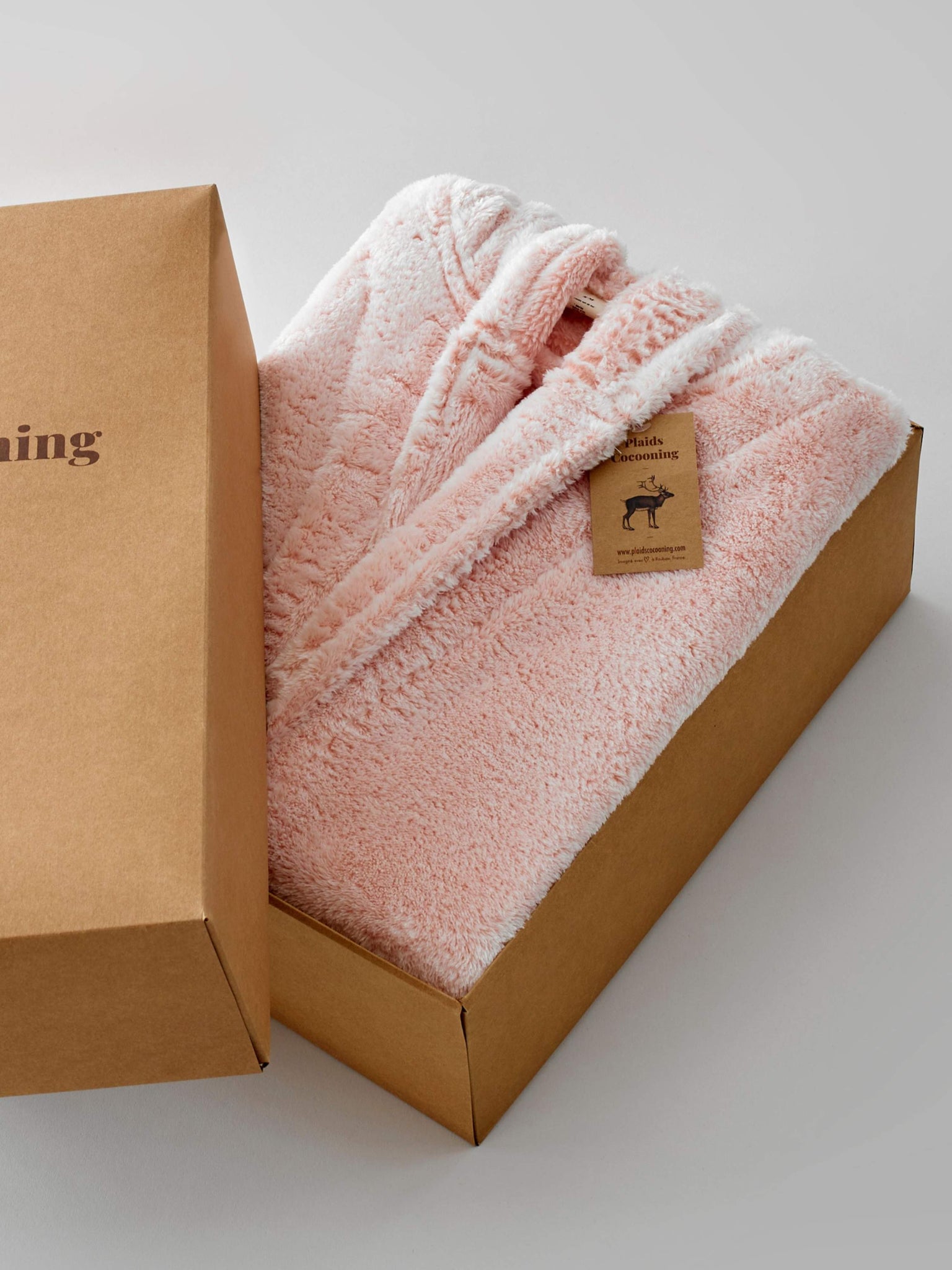 Salmon Fleece Bathrobe thumbnail 2