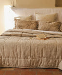 Dessus de lit Coton Beige