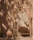 Poncho Gaze de coton Beige