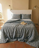 Dessus de lit Coton Indigo